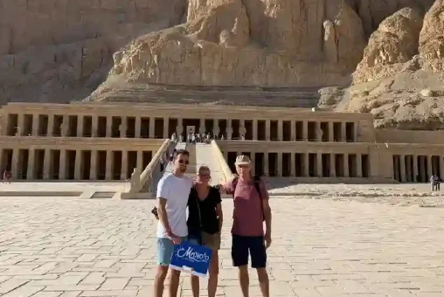 An unforgettable photo from the Temple of Hatshepsut, Luxor trip from Marsa Alam