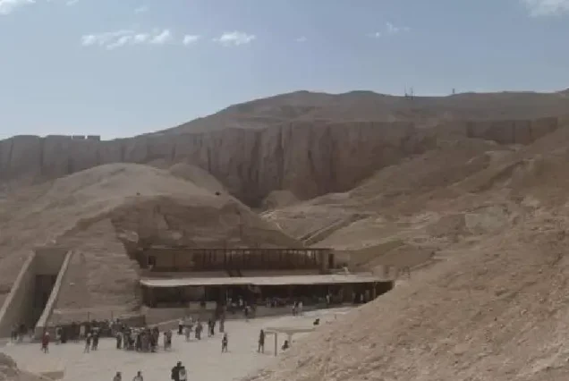 Hieroglyphics and colorful Pharaonic tombs Valley of the Kings. luxor