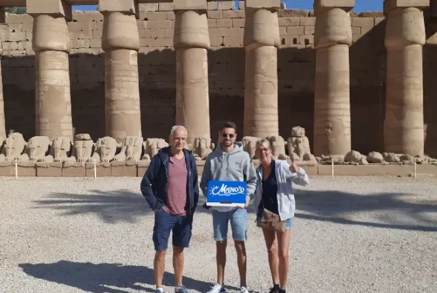 Best Luxor day trip from Hurghada by bus Karnak Temple view.
