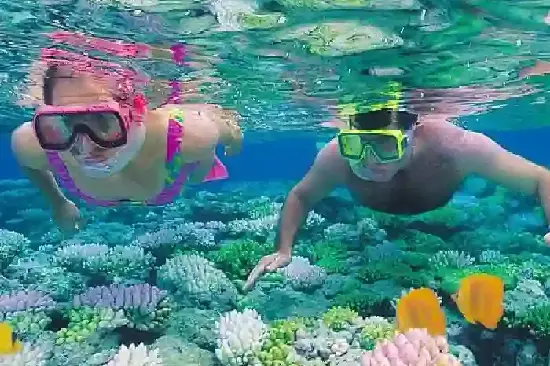 Crystal Clear Blue Water of the Red Sea Hurghada